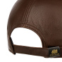 Stetson St James's Leather Trucker Cap - Brown
