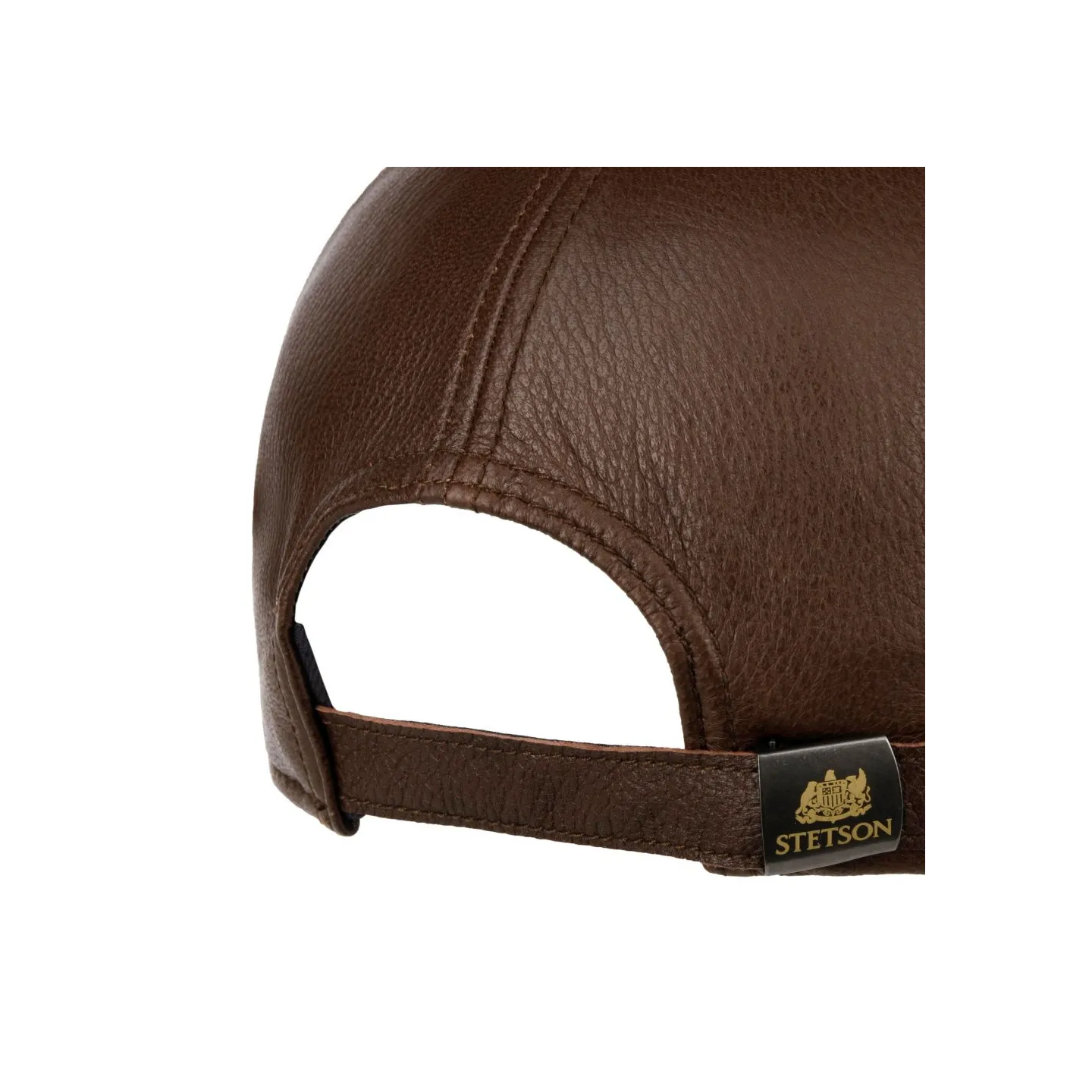 Stetson St James's Leather Trucker Cap - Brown, reference 20771chapellerie traclet