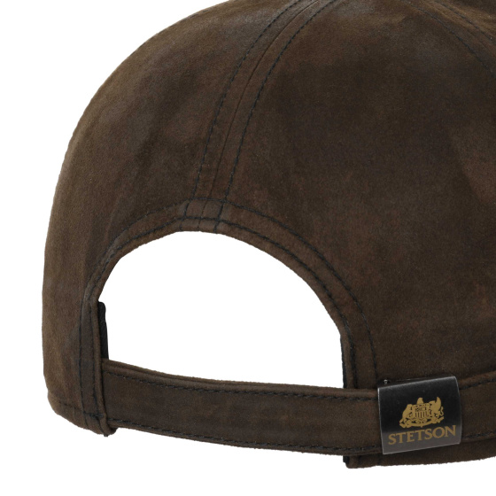 Casquette Trucker St James's Cuir Marron - Stetson Casquette Trucker St James's Cuir Marron - Stetson
