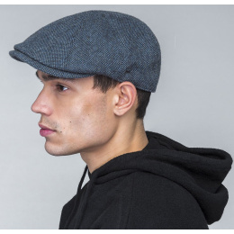 Brune Navy Flat Cap - Bailey