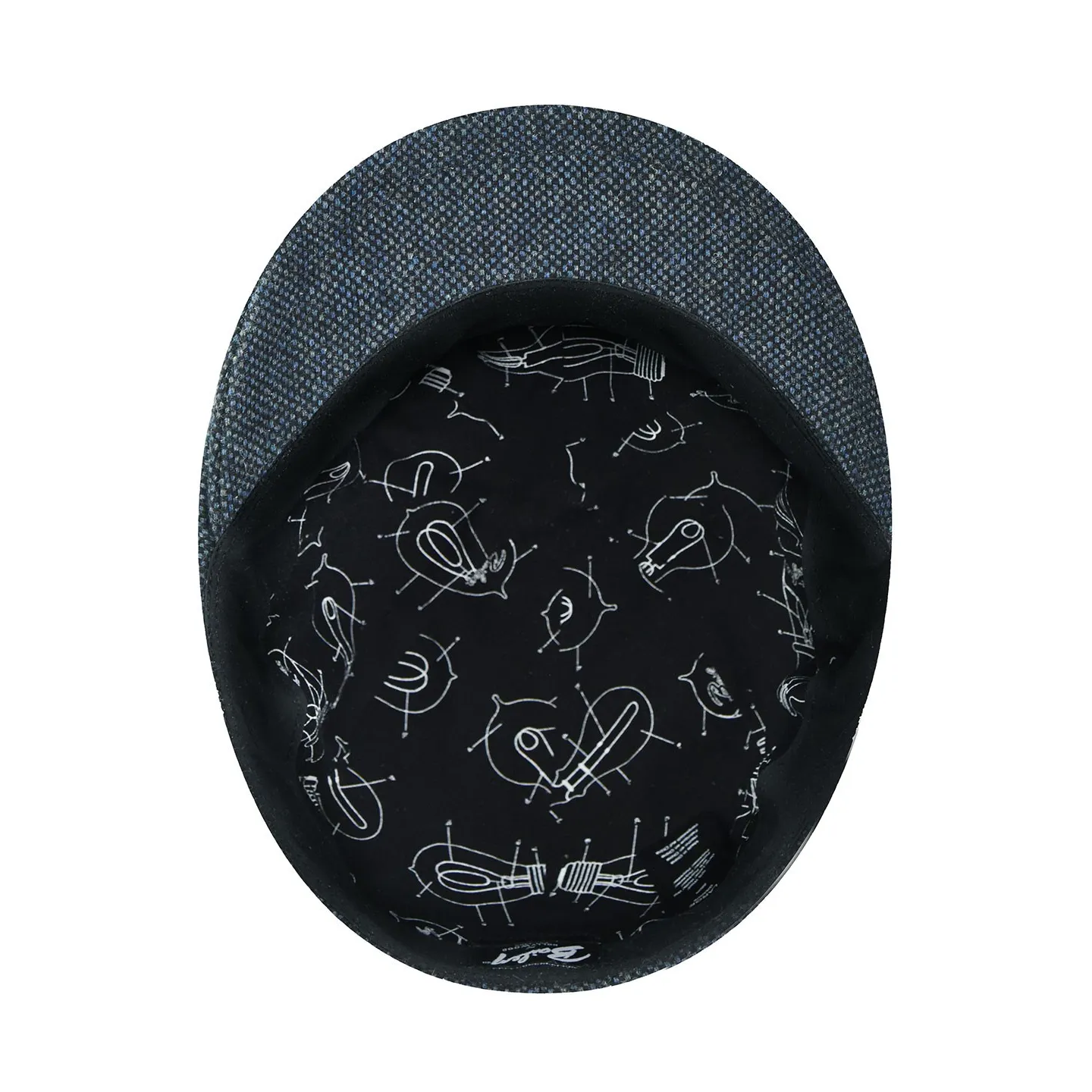 Brown Navy Flat Cap - Bailey Reference: 20779| Traclet Hatmakers