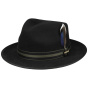 Stetson Greenwich Black Wool Felt Fedora Hat