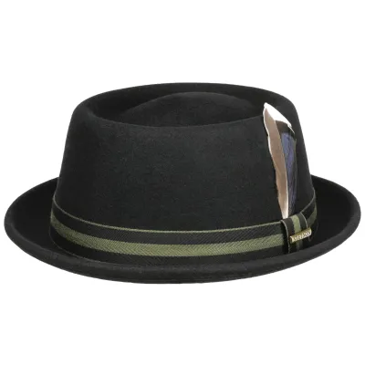 Chapeau Farladey Pork Pie Feutre Noir - Stetson