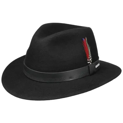Downtown Woolfelt Black Hat - Stetson  Reference: 20795| Traclet Hat Shop