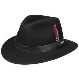 Downtown Black Woolfelt Hat - Stetson