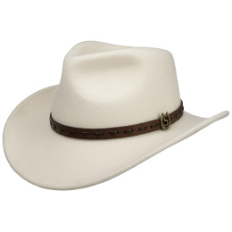 Kenmore Traveller Hat White Wool Felt - Stetson