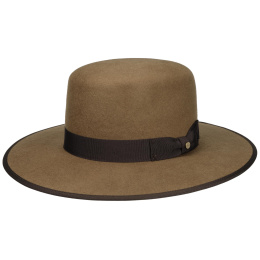 Open Crown Beige Woolfelt Hat - Stetson