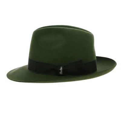 Borsalino Marengo Green Fedora Hat ref 20789