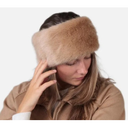 Light Brown Faux Fur Headband - Barts