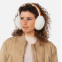 Foldable Earmuffs with Beige Crochet Band - Barts