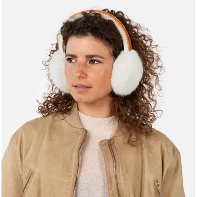 Foldable Earmuffs with Beige Crochet Band - Barts Reference: 20805| Chapellerie Traclet