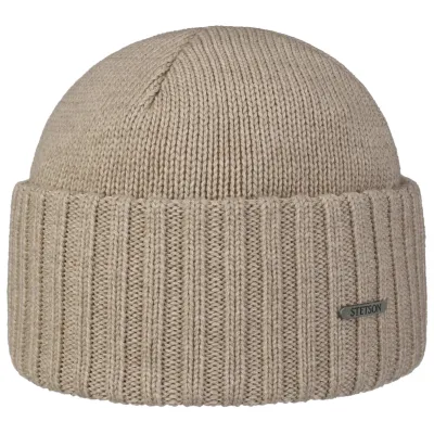 Northport Wool Beanie Beige - Stetson Reference: 20814| Traclet Hat Shop