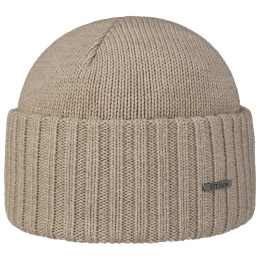 Northport Beige Wool Beanie - Stetson