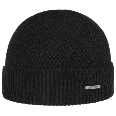 Bonnet Kerman Laine Noir - Stetson