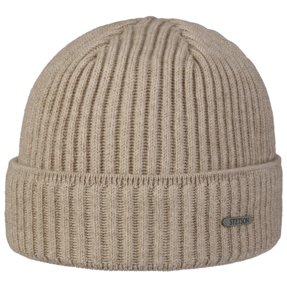 Parkman Knit Beige Beanie - Stetson