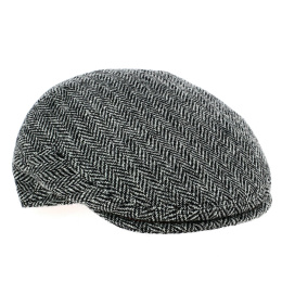 Brighton Harris Tweed Grey Flat Cap - Traclet