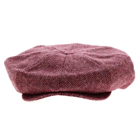 Casquette irlandaise chevron rose