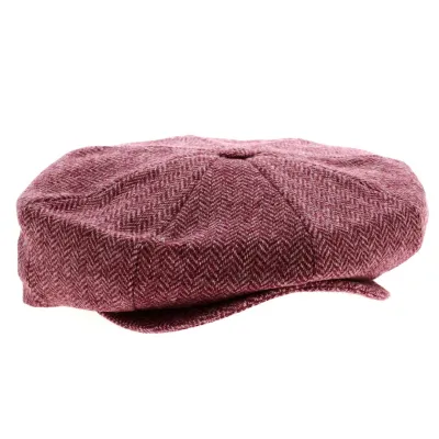 Casquette irlandaise chevron rose