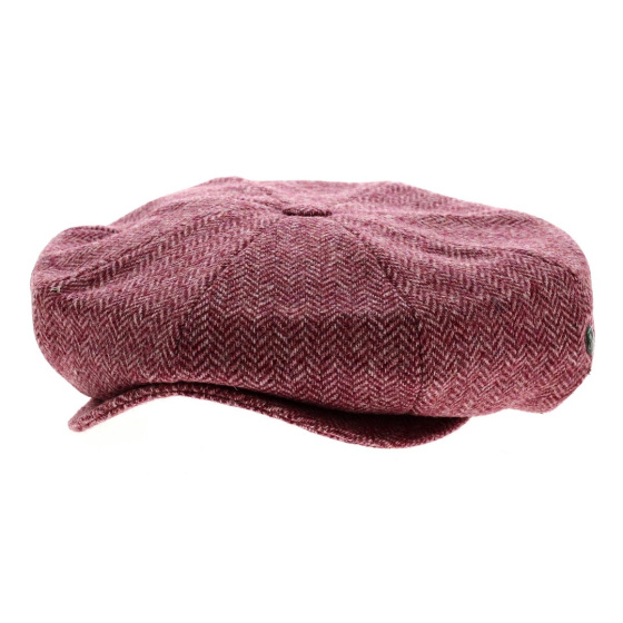 Casquette irlandaise chevron rose