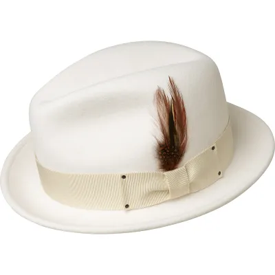 White Melodrama trilby hat - buy trilby hat Reference: 3201 | Traclet Hat Shop