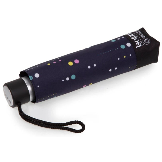 3-Section Meteorite Polka Dot Manual Opening Umbrella - Isotoner