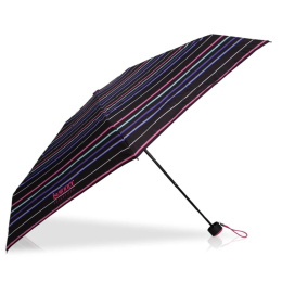 Mini Ultra Slim Pastel Stripe Umbrella - Isotoner