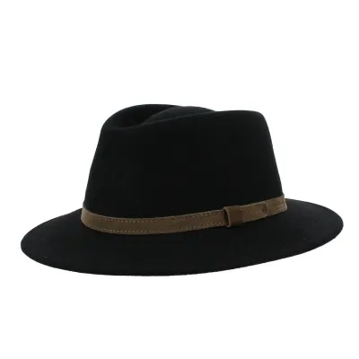 Biscoe traveler hat in wool felt made in France - Traclet ref 20843