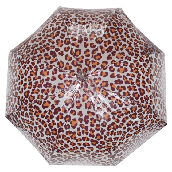 Transparent Leopard Bell Umbrella - Isotoner