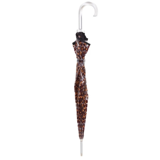 Transparent Leopard Bell Umbrella - Isotoner