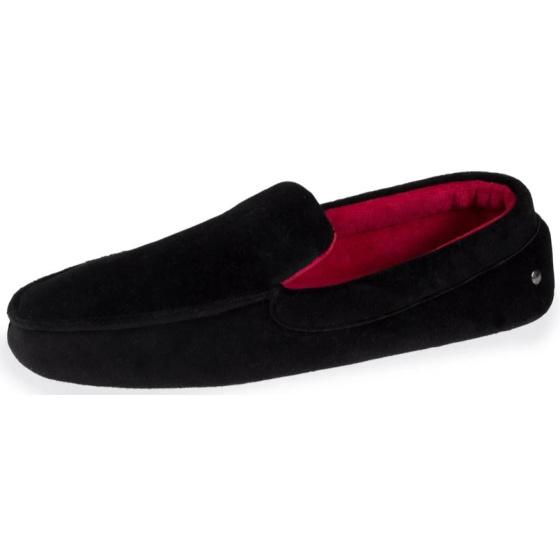 velvet moccasin with leather sole