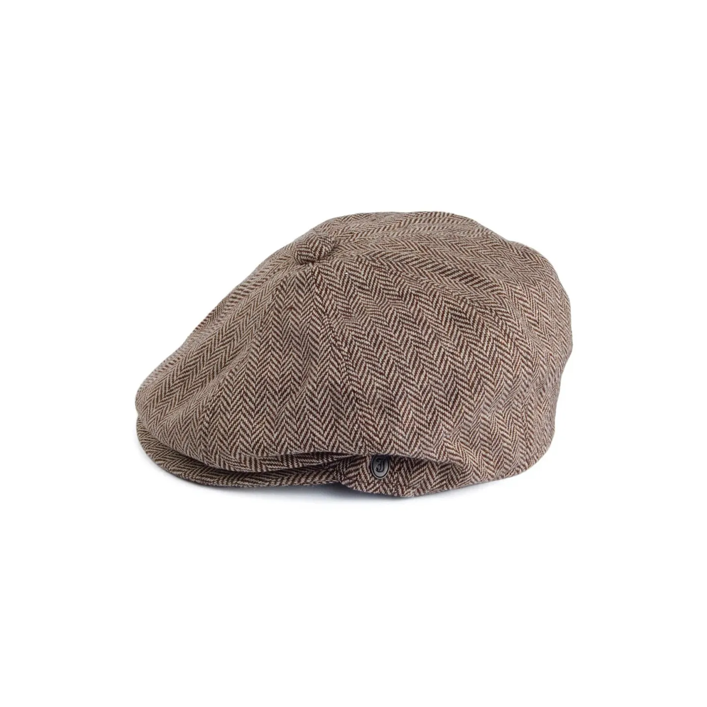 Brown Herringbone Newsboy Cap JAXON & JAMES - ref 20846