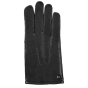 Men's Leather Gloves with Micro Fur Lining - Isotoner