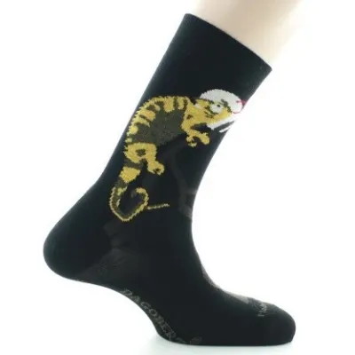 Chameleon Cotton Black Socks Made in France - Dagobert Reference: 18911| Chapellerie Traclet