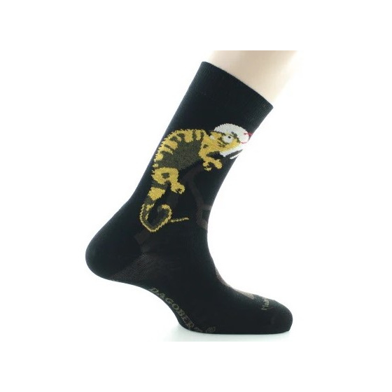 Chameleon Cotton Black Socks Made in France - Dagobert