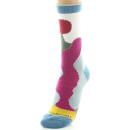 Women's Combed Wool Multicolored Patchwork Socks - Perrin