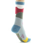 Women's Combed Wool Multicolored Patchwork Socks - Perrin