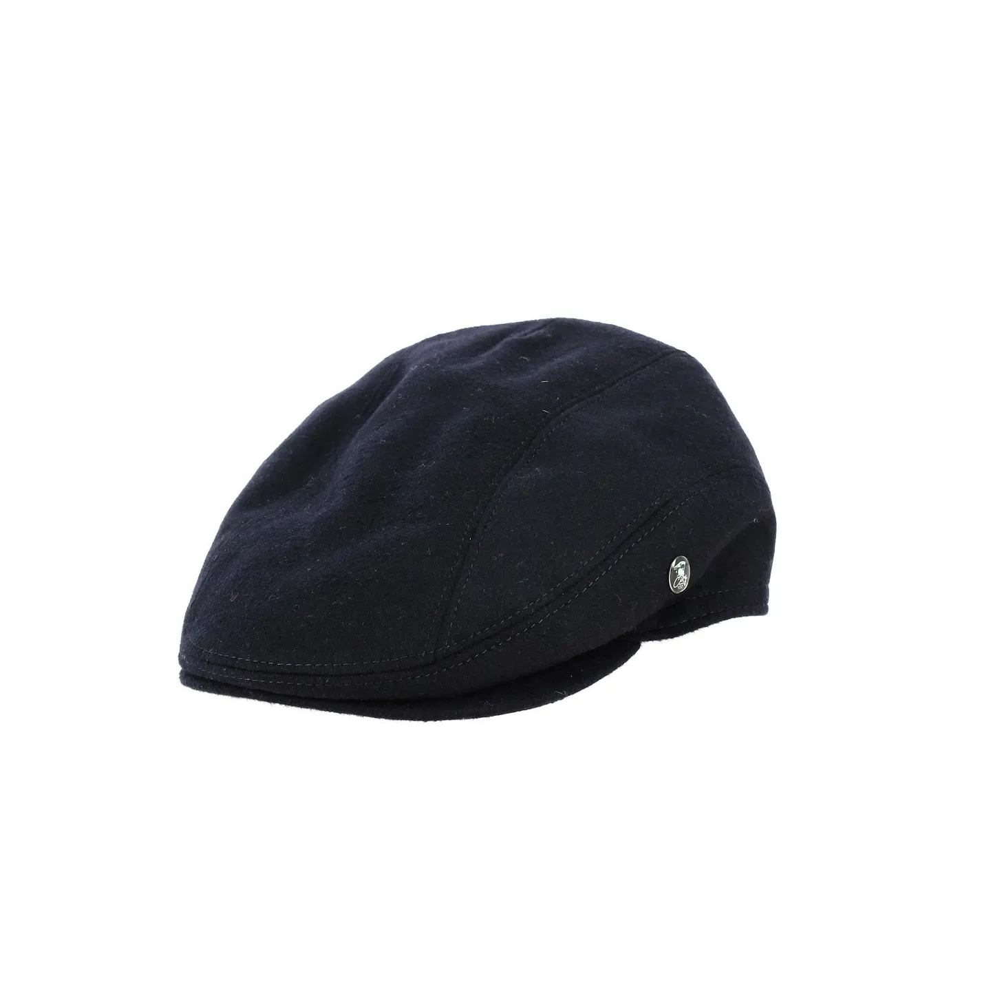 Traclet navy loden flat cap with ear flaps - ref 20878