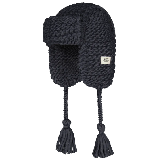 Brubru Bomber Crochet Ushanka in Anthracite - Barts Brubru Bomber Crochet Ushanka in Anthracite - Barts