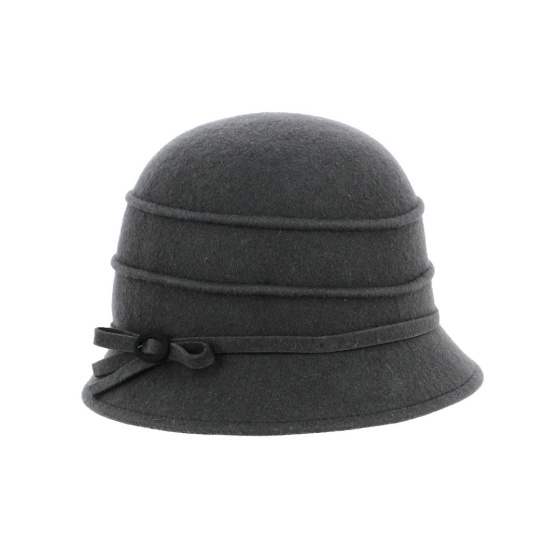 Lidy Wool Felt Cloche Hat