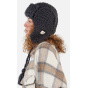 Brubru Bomber Cream Crochet Ushanka Hat - Barts