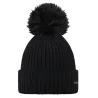 Bonnet À pompon Kenzie Noir - Barts  Référence : 20886| Chapellerie Traclet