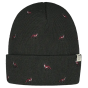 Vinson Short Beanie with Fox Embroidery khaki - Barts