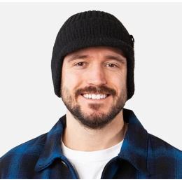 Duncin Cap Beanie with Ear Flaps Black - Barts