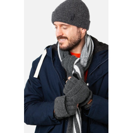 Haakon Grey Wool Gloves/Mittens - Barts