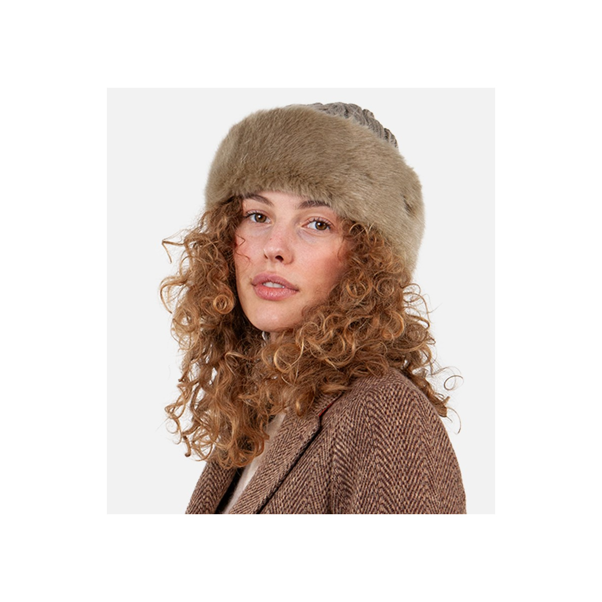 Barts faux fur cable bandhat online