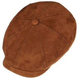 Stetson Hatteras Mansfield Leather Cap Cognac