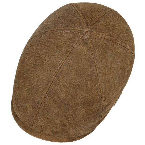 York Leather Duck Bill Cap with Ear Flaps - Stetson