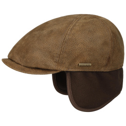York Leather Duck Bill Cap with Ear Flaps - Stetson