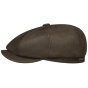 Brown Leather Hatteras Castle Cap - Stetson