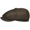 Casquette Hatteras Castle Cuir Marron - Stetson  Reference : 20964| Chapellerie Traclet